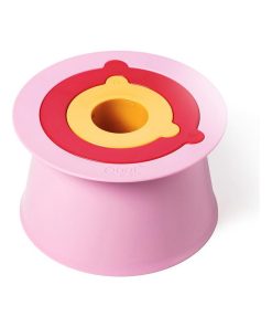 Jouet de plage tour Alto cerise et jaune banane - Rose