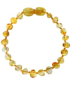 Bracelet Ambre bébé - Honey - Orange