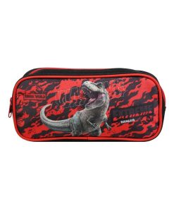 BAGTROTTER Trousse scolaire rectangulaire Jurassic World Dinosaure Noir - Noir