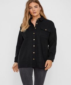 Chemise en flanelle Noisy May - Noir Noir