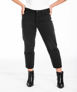 Jeans coupe vintage slouchy LESSY - Noir