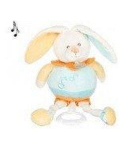 doudou Babynat Lapin Orange Les Gribouillis Musical - Orange