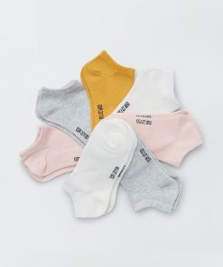 Lot de 7 paires de chaussettes invisibles - multico