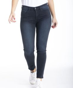 Jeans slim push up blue black CARMEL - Bleu