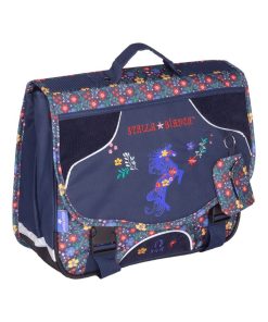 CARTABLE 38 CM STALLA BIANCA POLKA - Bleu marine