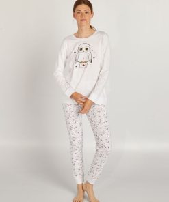 Ensemble pyjama t-shirt + pantalon 'Harry Potter' - 2 pièces - blanc