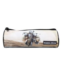 BAGTROTTER Trousse scolaire ronde DS Star Wars / The Mandalorian Grise - Gris