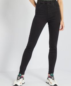 Jegging taille haute stretch - Noir