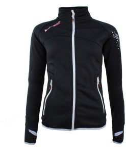 Blouson polarshell femme ACLIMATE - Noir Blanc