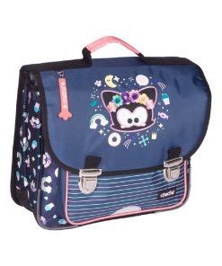 CARTABLE 36 CM 2 COMP. CHACHA KINKY - Gris Gris