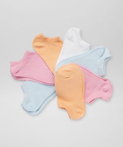 Lot de 7 paires de chaussettes invisibles - Rose
