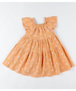 Robe à imprimé fleuri, - Jaune