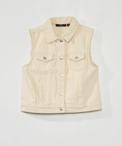 Veste sans manches - Beige
