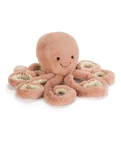 Peluche Odell Octopus Medium - L: 19 cm x l : 19 cm x H: 49 cm - Blanc