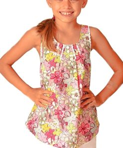 Blouse  fleurie liberty  ANAIS - 'LA FAUTE A VOLTAIRE' - Blanc Rose