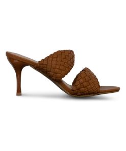 Mules compensées Kebello - Marron