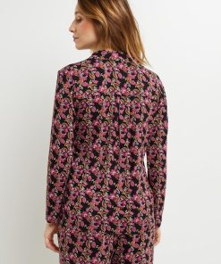 Camille veste viscose - Noir Multicolore