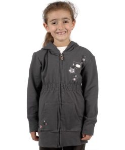 Sweat fille FARIPUL - gris anthracite