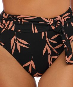 Bas de maillot de bain taille haute Luna bay - Noir