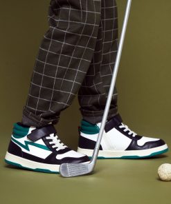Baskets montantes tricolore - Vert