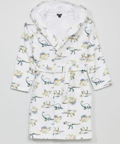 Peignoir en éponge - Blanc