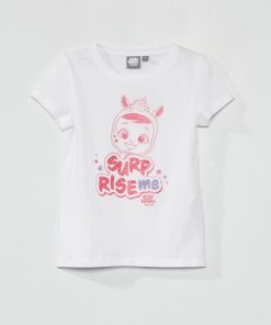 Tee-shirt imprimé 'Cry Babies' - blanc