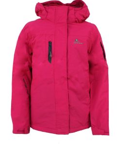 Parka de ski fille GADIKA - Rose framboise