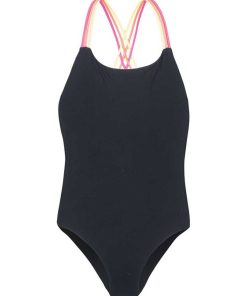 Aquawave Maillot de bain une pièce Harma pour filles - Noir Rose