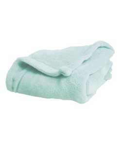 Couverture microfibre Microlon vert d'eau (75 x 100 cm) - Vert d'eau