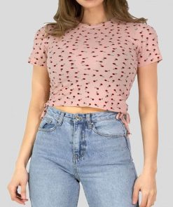 Top Crop top Kebello - Rose