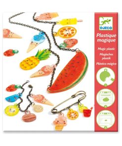 Set créatif bijoux en plastique magique : Gourmandises acidulées - N/A
