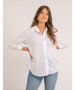 Chemise broderies anglaises ORIETTI - Blanc