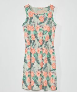 Robe à motif - bleu