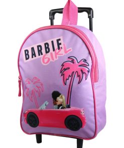 BAGTROTTER Sac à dos à roulettes 31 cm maternelle Barbie Violet - Rose