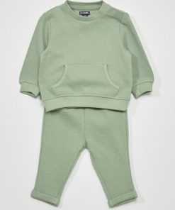 Ensemble t-shirt + pantalon de jogging - 2 pièces - Vert