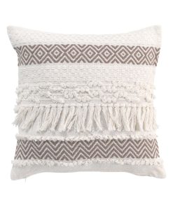 Coussin 40 x 40 cm Zya taupe - Marron