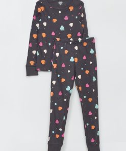 Ensemble pyjama avec imprimé - 2 pièces - Bleu marine