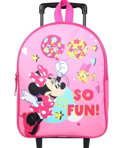 BAGTROTTER Sac à dos à roulettes 31 cm maternelle DS Minnie Rose Fun - Rose