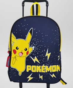 Cartable à roulette 'Pokémon' - bleu