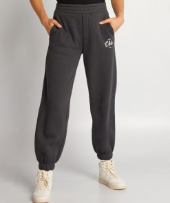 Jogging en molleton - Noir