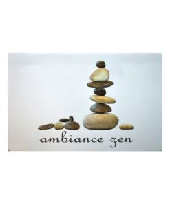 Set de table transparent Stones zen - Beige