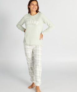 Ensemble pyjama polaire - 2 pièces - Vert