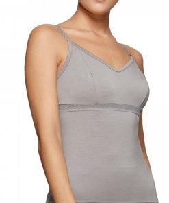 Débardeur fines bretelles en lyocell Soft premium - Gris