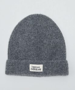 Bonnet en maille - Gris