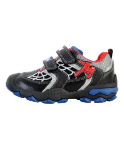 Basket Cuir Enfant Geox Buller - Noir