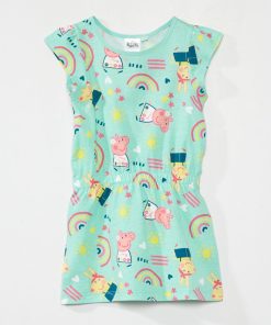 Robe en maille jersey 'Peppa Pig' - Bleu