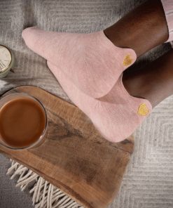 Socquettes En Coton Coeur- Sockup- 35-42 - Rose