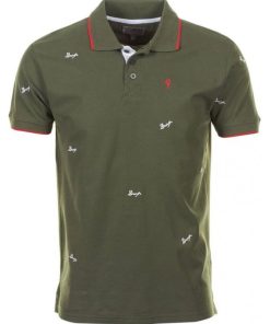 Polo manches courtes garçon ECLAMAR - Kaki