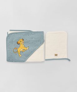 Cape de bain + gant de toilette - simba