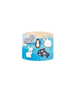 Puzzle Tactile Animaux Polaires - N/A